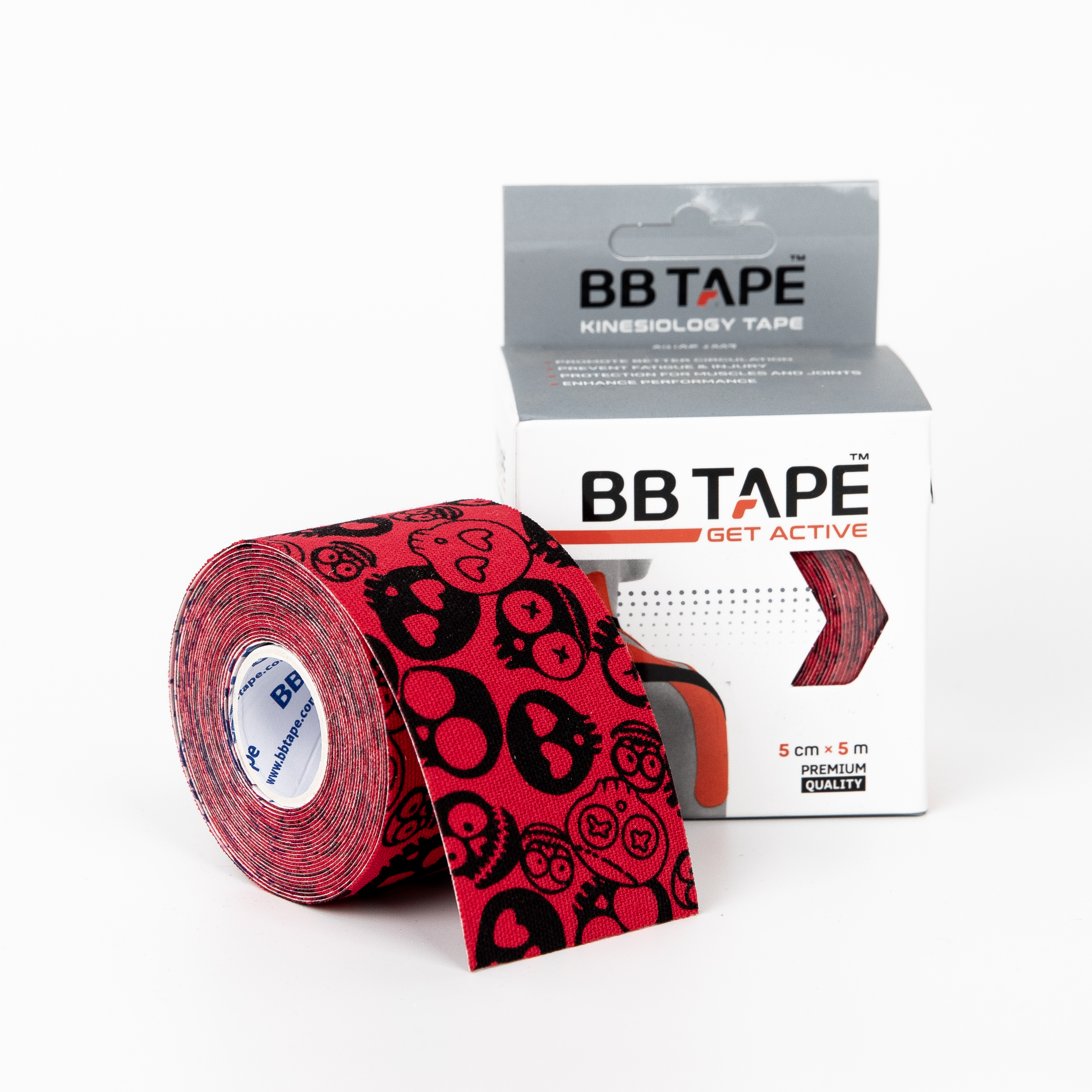 BBTAPE Standard Pattern Skull Red
